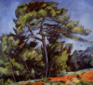 Bosque Painting - El bosque de pinos grandes Paul Cezanne
